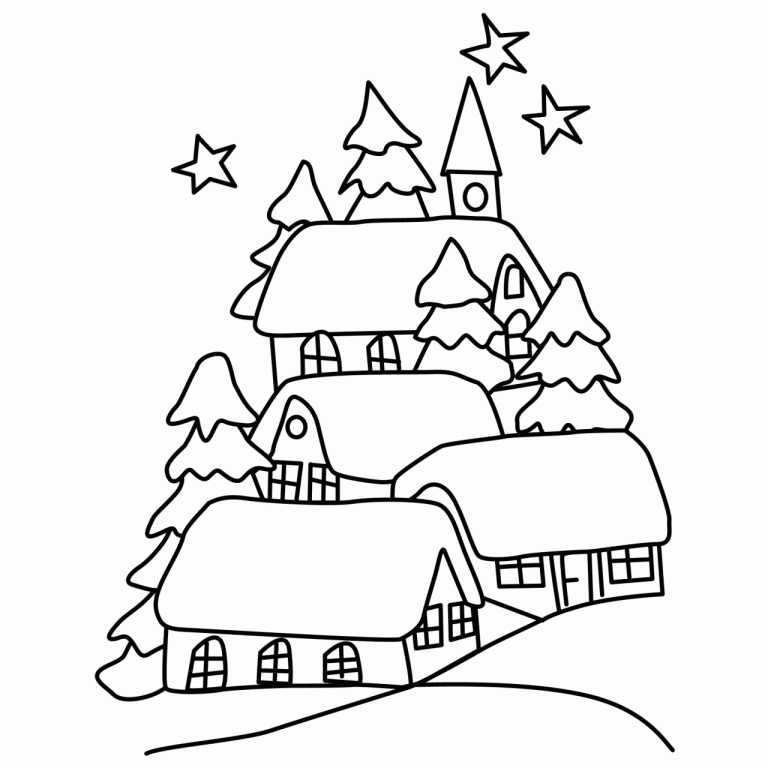 Colouring Pictures Of Winter Season