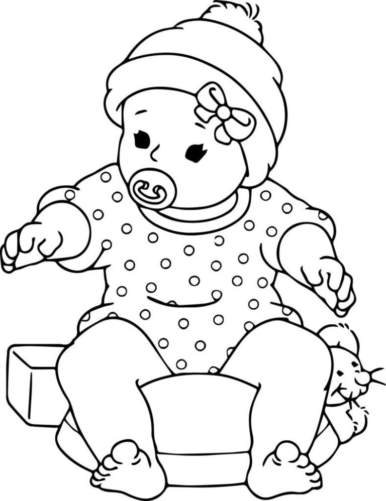 Baby Coloring Pages For Kids