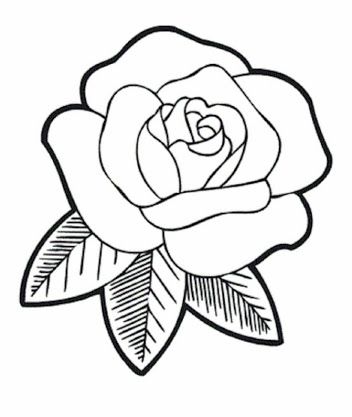 Coloring Flower Outline Drawing