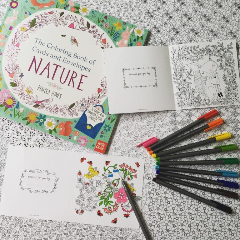 Coloring Cards With Envelopes