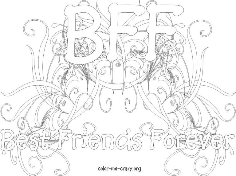 Bff Coloring Pages For Girls Printable