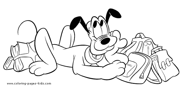 Coloring Sheet Disney Cartoon Characters Coloring Pages