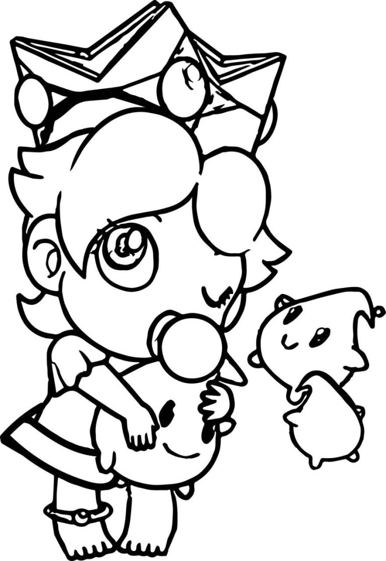 Baby Daisy Coloring Pages Mario
