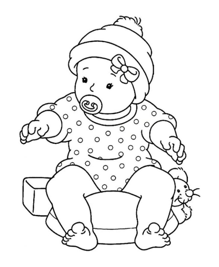 Baby Coloring Pictures To Print
