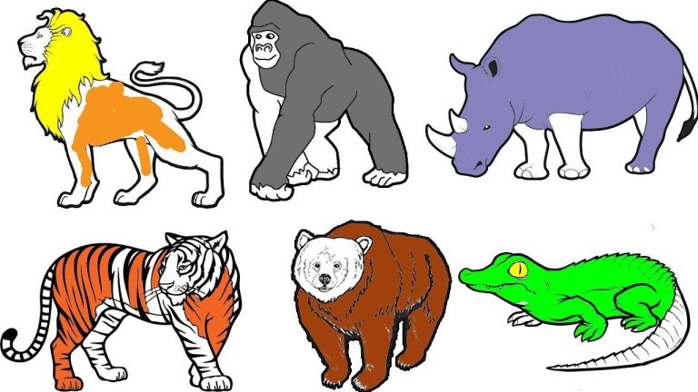 Coloring Pictures Of Wild Animals
