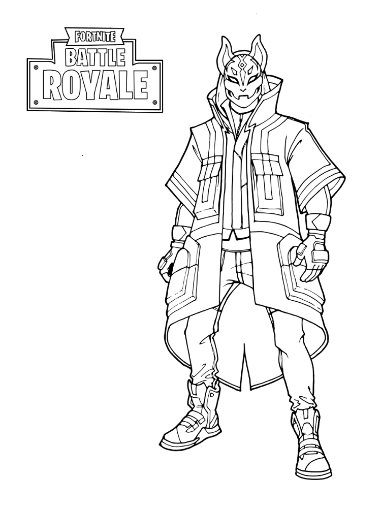 Coloring Sheet Free Printable Fortnite Coloring Pages