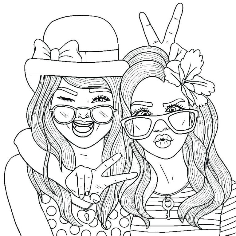 Bff Friendship Bff Coloring Pages For Girls Cute