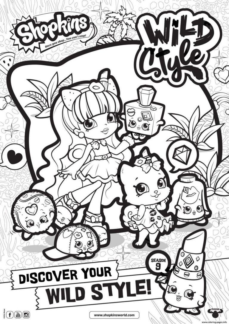 Birthday Printable Coloring Sheet Shopkins Coloring Pages