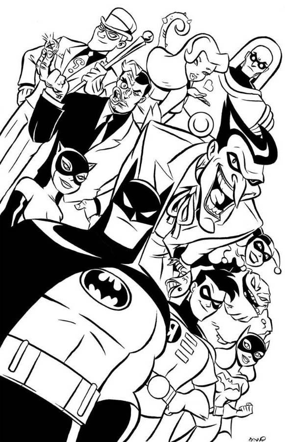 Batman Comic Book Coloring Pages