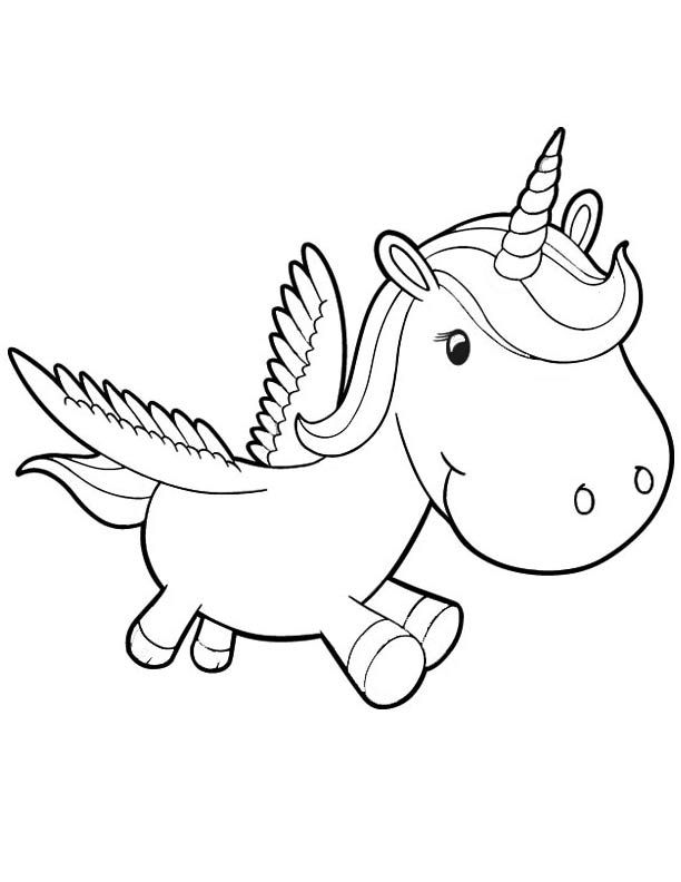 Baby Colouring Baby Cute Unicorn Coloring Pages