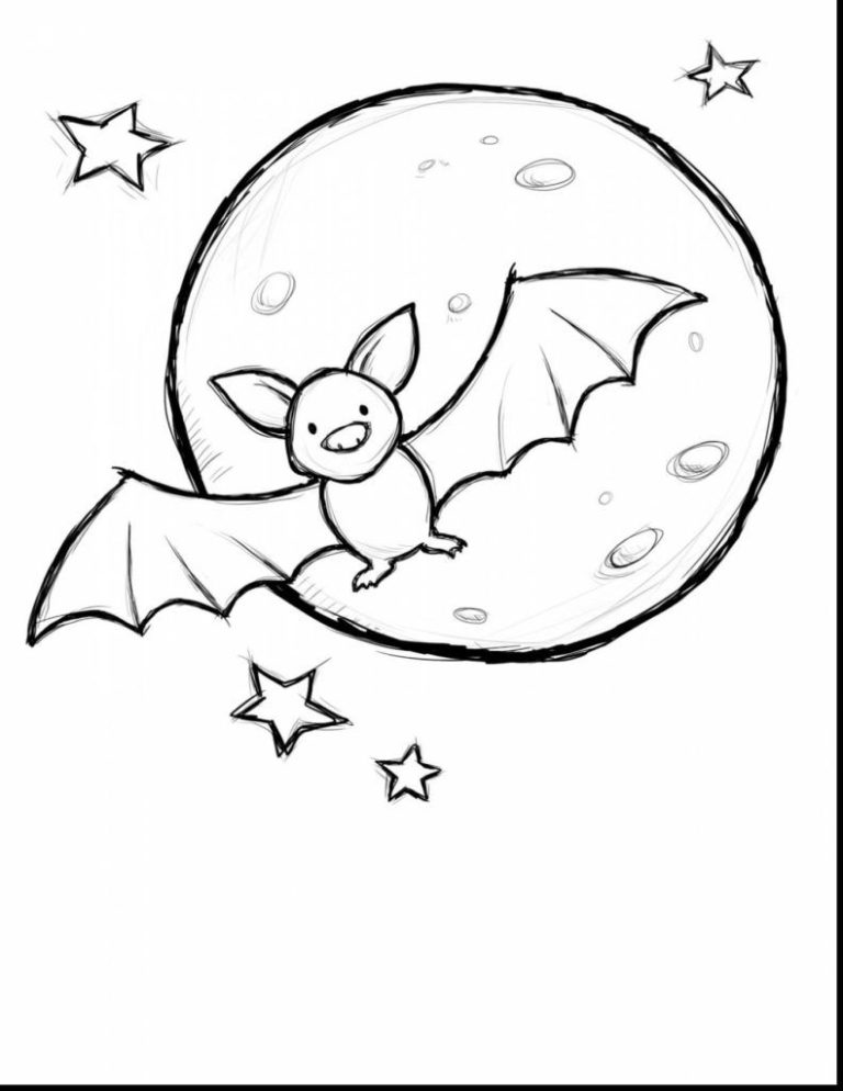 Bat Coloring Sheet For Toddlers