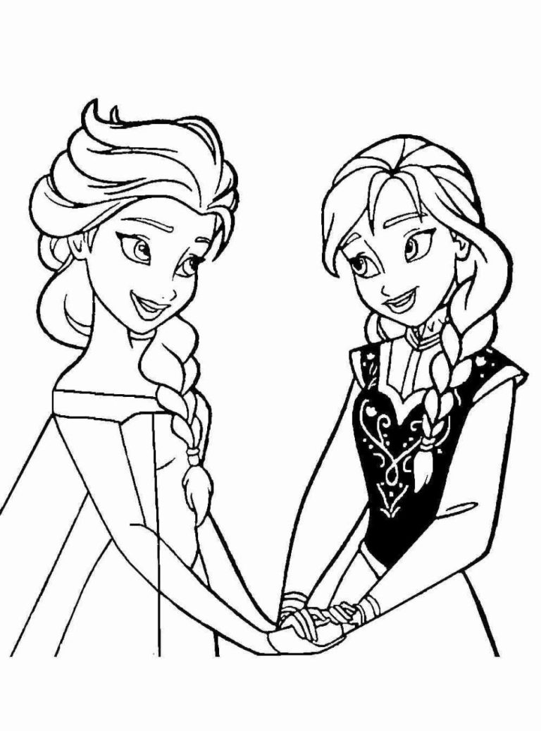 Coloring Sheet Elsa Coloring Pages Free