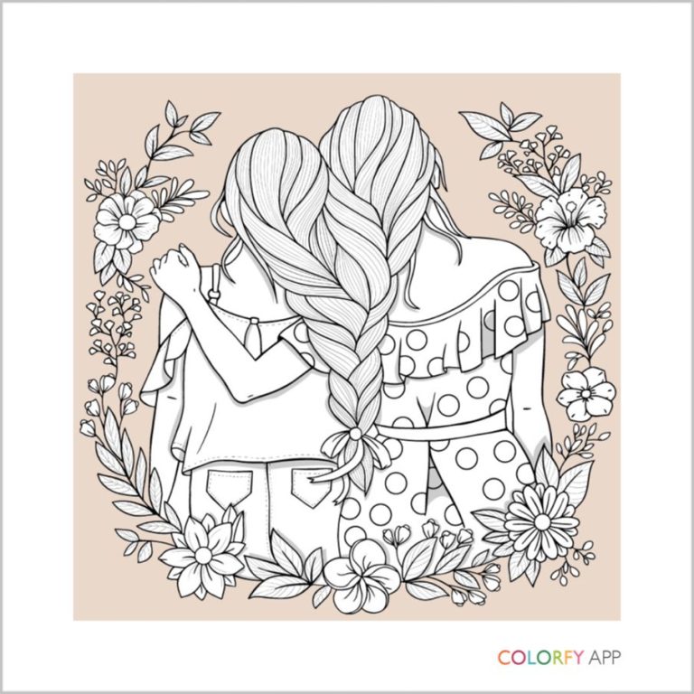 Bff Colorfy Bff Cute Coloring Pages For Girls
