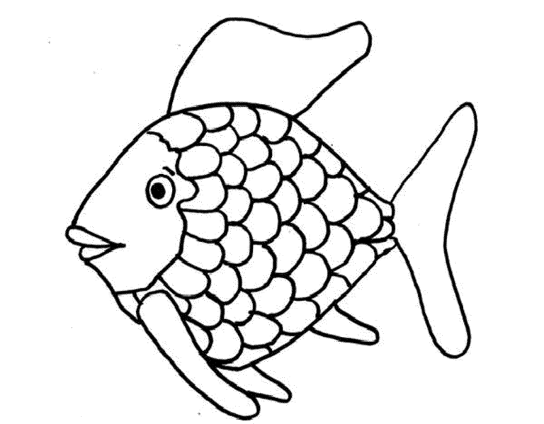 Coloring Sheet The Rainbow Fish Coloring Page