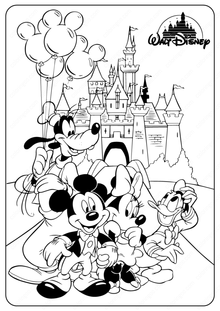 Coloring Sheet Mickey And Minnie Coloring Pages