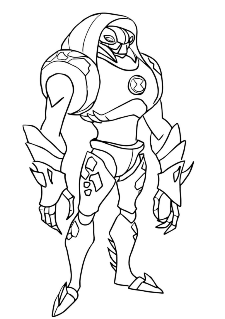 Big Chill Ben 10 Alien Force Coloring Pages