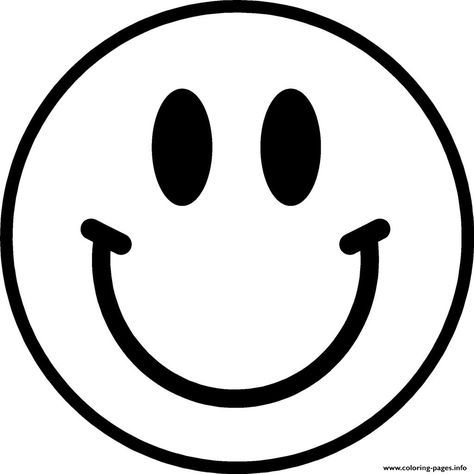 Coloring Pages For Kids-smiley Face