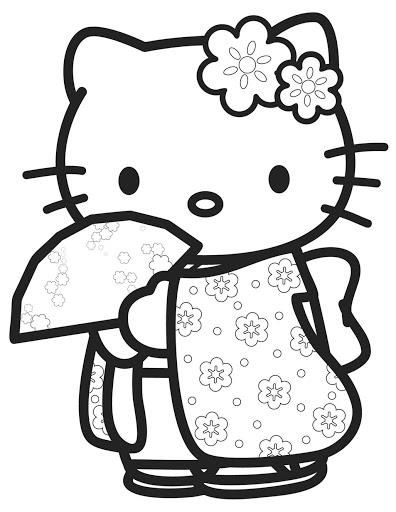 Coloring Page Hello Kitty Coloring Book