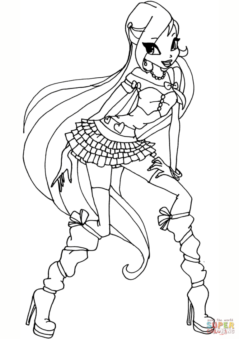 Bloom Winx Club Coloring Pages
