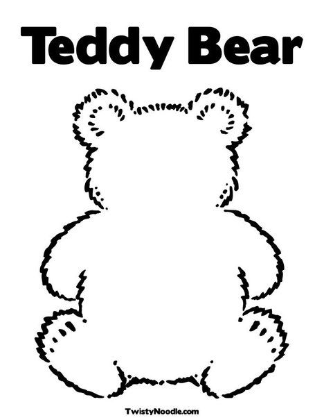 Bear Coloring Sheet For Preschool