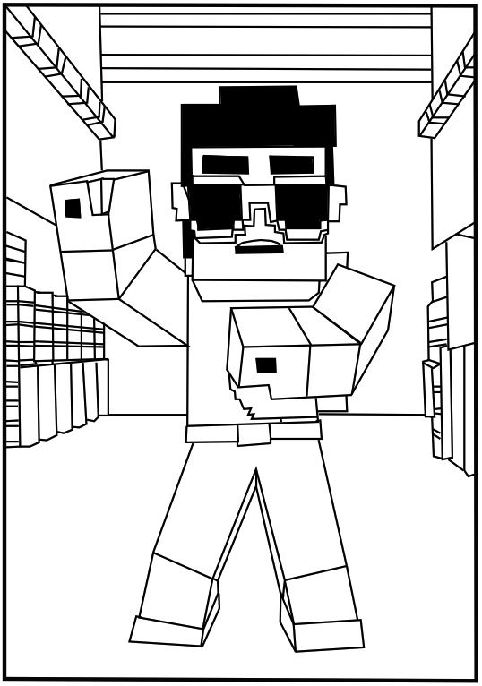 Coloring Sheet Free Printable Minecraft Coloring Pages