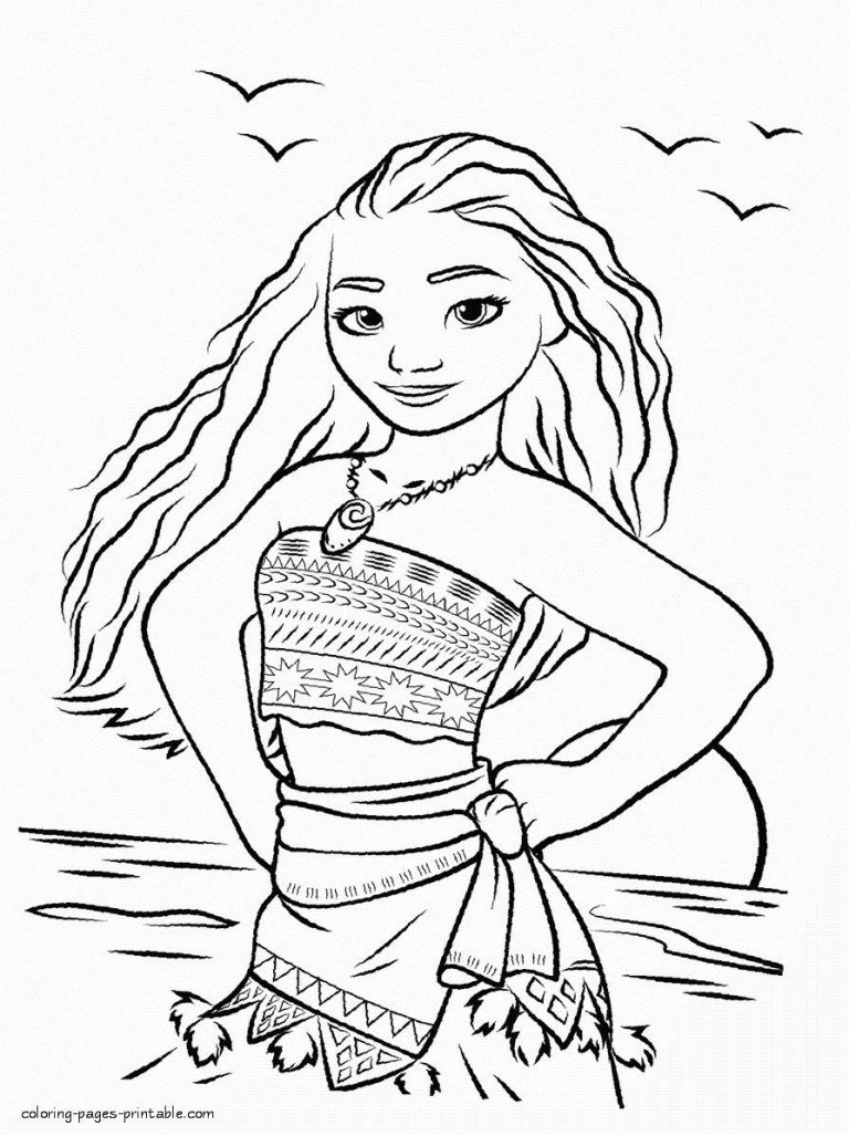 Coloring Sheets For Kids Moana