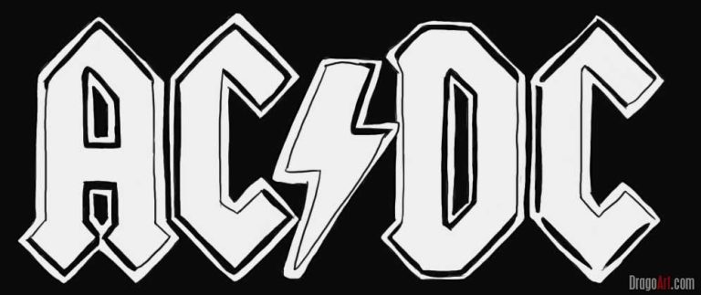 Band Logo Ac Dc Coloring Pages