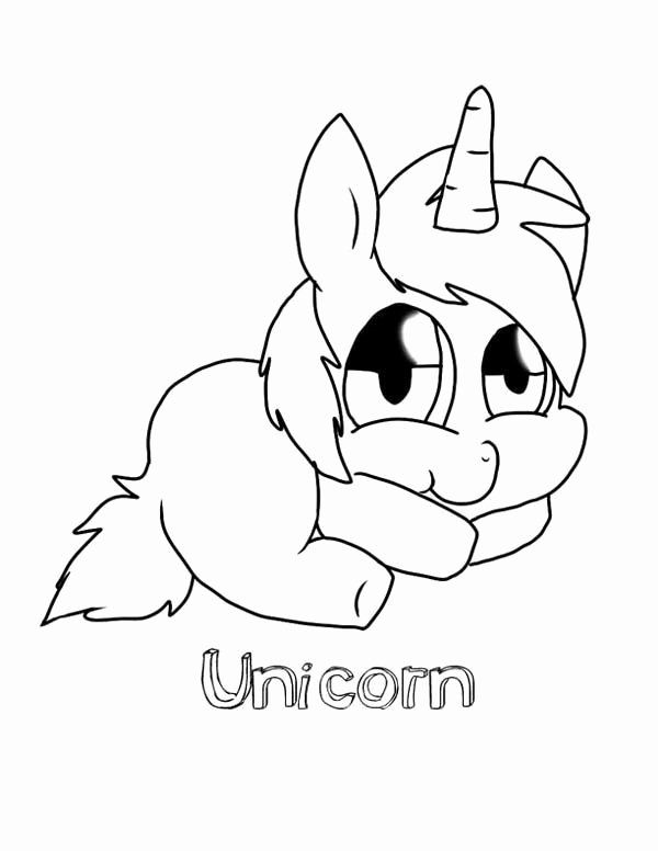 Baby Unicorn Cute Printable Unicorn Coloring Pages