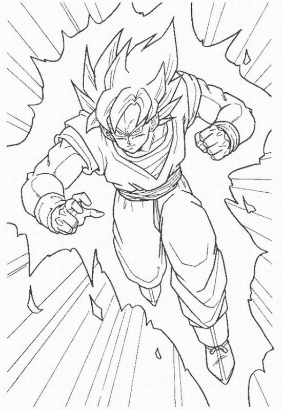 Coloring Pictures Of Dragon Ball Z Characters