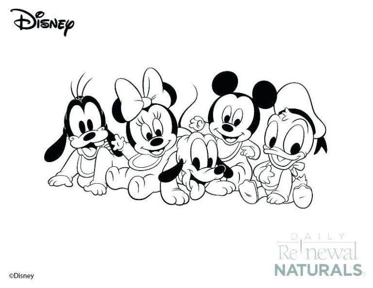 Baby Mickey Mouse Disney Coloring Pages