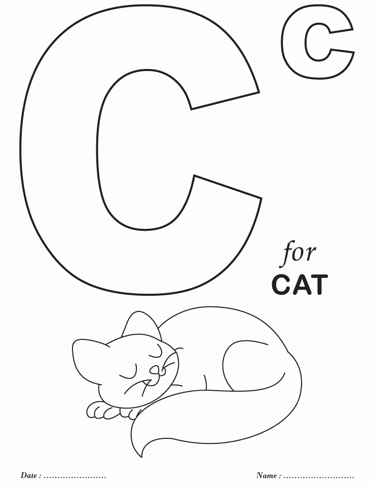 Coloring Sheet Alphabet Educational Toddler Coloring Pages