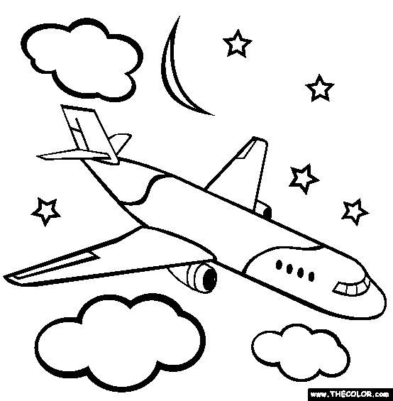Colouring Aeroplane Images For Drawing