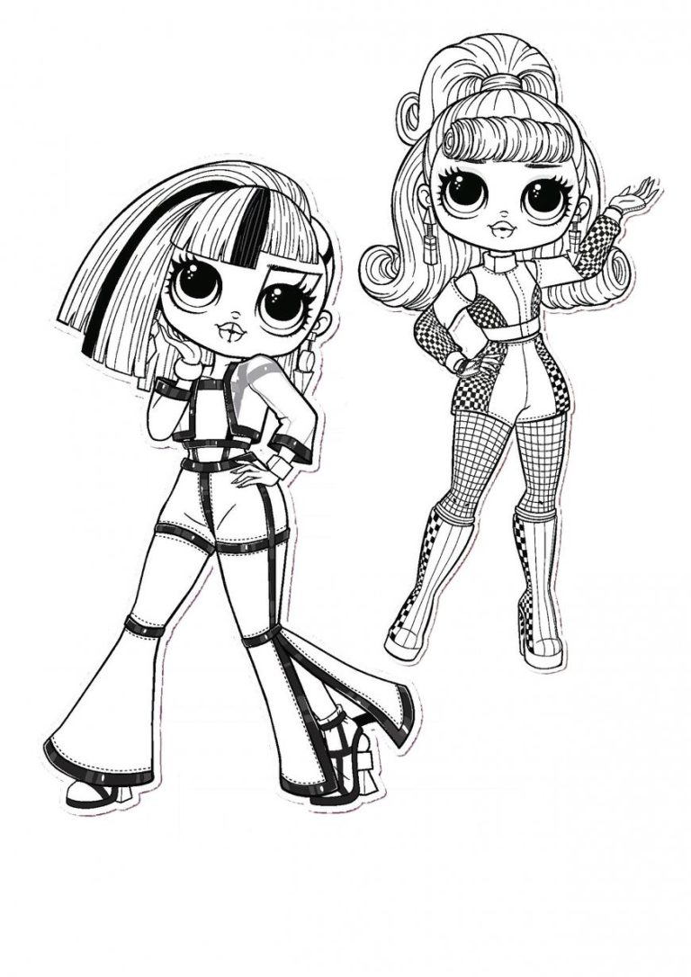 Coloring Pages For Kids Lol Omg Dolls