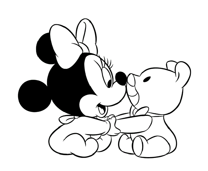 Coloring Sheet Baby Mickey Mouse Coloring Pages