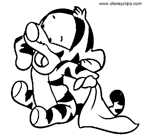 Baby Tigger Coloring Pages