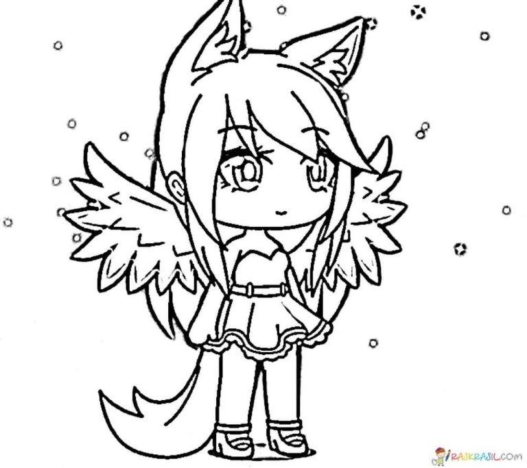 Beautiful Cute Free Printable Gacha Life Coloring Pages