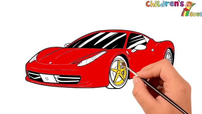 Coloring New Car Car Car Drawing For Kids
