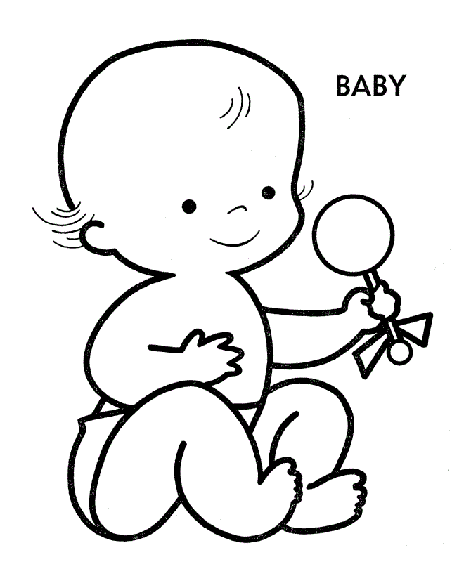 Baby Boy Coloring Pages To Print