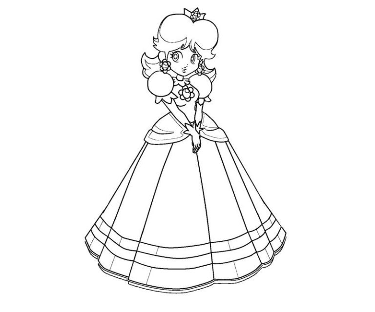 Baby Princess Daisy Coloring Pages