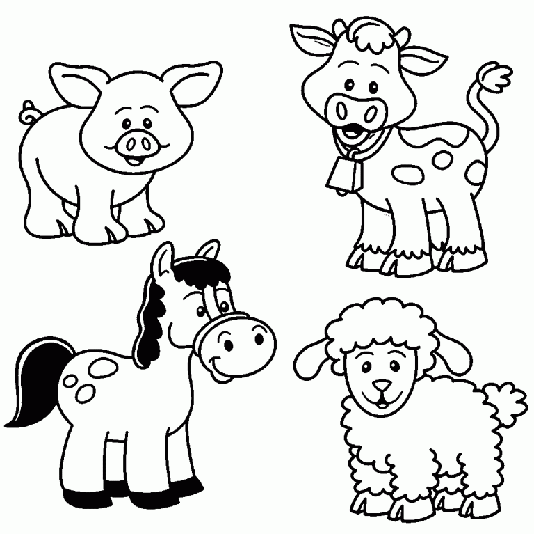 Coloring Pictures Of Animals For Preschoolers