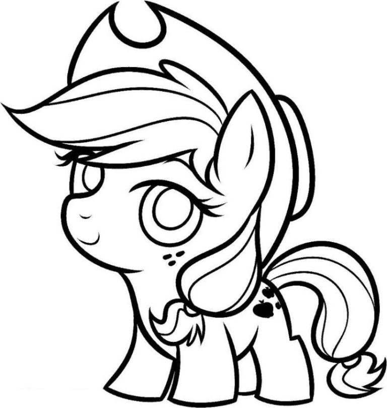 Baby Cute My Little Pony Coloring Pages