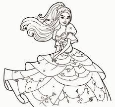 Barbie Disney Princess Drawing Images With Colour