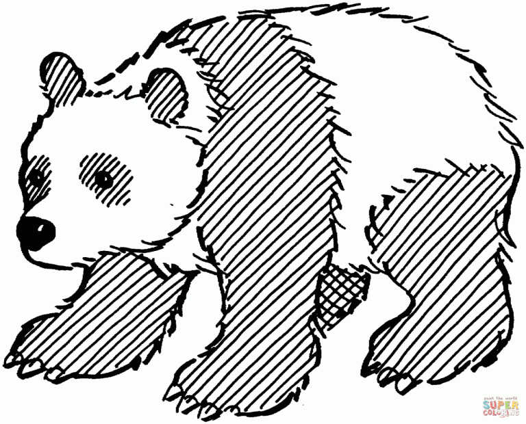 Coloring Page Panda Printable Pictures