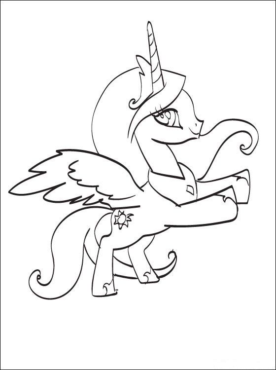 Beautiful Realistic Unicorn Coloring Pages