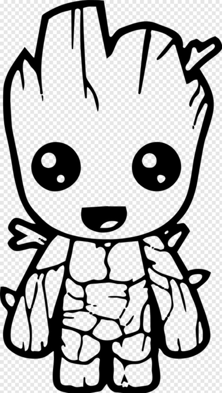 Baby Cute Groot Coloring Pages