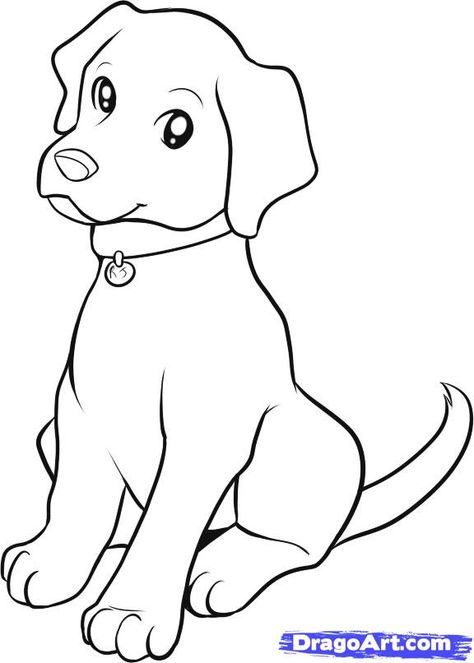 Coloring Drawing Coloring Dog Pictures For Kids