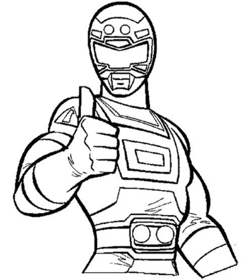 Coloring Sheet Mighty Morphin Power Rangers Coloring Pages