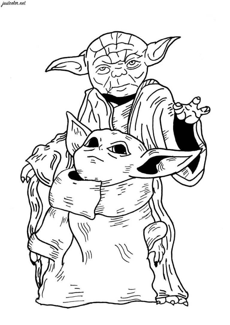 Baby Yoda Coloring Pages Free