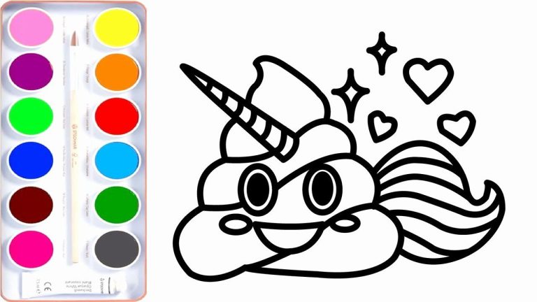 Coloring Sheet Emoji Unicorn Coloring Pages