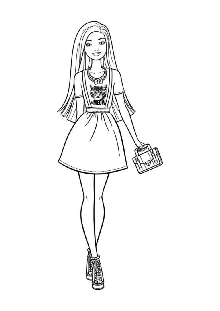 Coloring Pages For Kids Girls Barbie